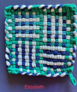 Friendly Loom 7" Potholder Kit Green Metal Loom and Bright Rainbow Color Cotton Loops, Makes 2 Potholders, MADE IN THE USA by Harrisville Designs. Multicolor 39 81Ykceth1pL