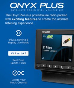 Alternative view of SiriusXM SXPL1V1 Onyx Plus Satellite Radio with Vehicle Kit – Easy to Install, Enjoy SiriusXM on Your Existing Car Stereo with This Dock and Play Radio