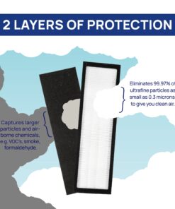 Filter Bros HEPA Filter C Replacement Fits GermGuardian FLT5000 AC5250PT AC5350B 14 81Ylee9ouzL