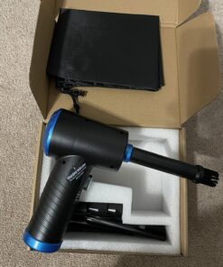 Keimi Cordless Compressed Air Duster - Rechargeable 7500mAh 91000RPM Compressed Air Blower with Led Light for Keyboard, PC, and Car Cleaning - Powerful Eco-Friendly Replacement for Canned Air Duster 39 81YoINc2L 1