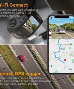 Rexing V1GW-4K Ultra HD Car Dash Cam w/Built-in GPS Logger, 2.4" LCD Screen,Wi-Fi,170° Wide Angle Dashboard Camera Recorder with G-Sensor, WDR, Loop Recording, Supercapacitor, Mobile App, up to 256GB 12 81YoNgKBPTL