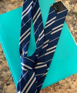 MISS FANTASY Halloween Cosplay Tie for Themed Party Costume Accessory Regular Length Classic Blue Necktie, Unisex Adult Cosplay, Tie Halloween Satin Toy Tie (M,58in) Blue-packed in Kraft Bag M, 58 inches length 27 81Ype393F8L