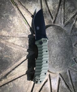 Off-Grid Knives - Rapid Fire Ranger, Camping & Hunting Knife, Cryo D2 Blade Steel with Olive Drab G10 Scales, Deep Clip, Left or Right Carry, Survival, Hiking, Fishing, Boating, Bushcraft OD Green 34 81Yq1Tr5JeL 1