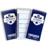 EMT/First Responders Vital Statistics Notebook – 8” x 4” Medical Notebook for Vital Signs and Additional Patient Information – 210 Pages (3 Pack) 3 Pack