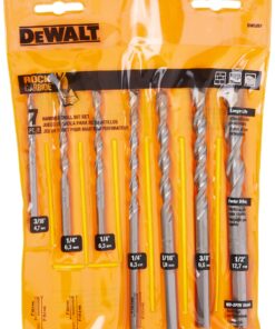 DEWALT Masonry Drill Bit Set, Percussion, Concrete & Block, 7-Piece (DW5207) 26 81YwOMFYXaL