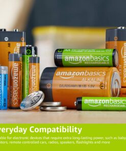 Amazon Basics 4-Pack Rechargeable C Cell NiMH Batteries, 5000 mAh, Recharge up to 1000x Times, Pre-Charged 21 81YwavcyPdL
