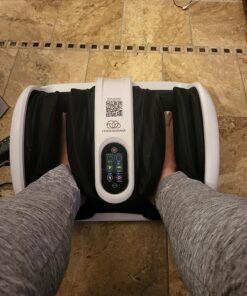 Cloud Massage Shiatsu Foot Massager for Circulation and Pain Relief - Machine for Relaxation, Plantar Fasciitis Relief, Neuropathy, Heat Therapy - FSA/HSA Eligible (White - with Remote) White - With Remote 34 81YwbqBq1L