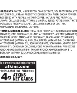 Atkins, Meal Replacement Shake, Gluten-Free, Mocha, 44 Fl Oz, 4 Count Mocha Latte 17 81Ywo3yYwOL