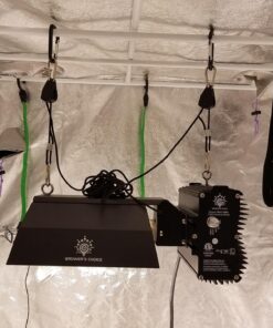 iPower GLROPEX2 2-Pair 1/8 Inch 8-Feet Long Heavy Duty Adjustable Rope Clip Hanger (150lbs Weight Capacity) Reinforced Metal, 2 Pairs, Black 30 81YxDGTCoUL