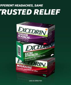 Excedrin Migraine Relief Caplets to Alleviate Migraine Symptoms - 200 Count Migrane Relief - 200 Count 20 81Yy8PZmO4L