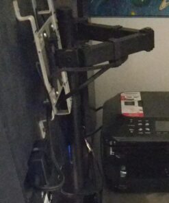 WALI Single Monitor Mount, Single Monitor Arm Desk Mount,Desk Monitor Stand, Holds Screen Up to 27inch, 22lbs, Adjustable Mount with C-CLAMP Designed for Home Office Application(M001), Black 16 inch Tall 35 81YyTm3VRhL