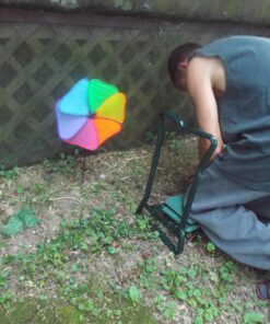 Ohuhu Garden Kneeler and Seat, Heavy Duty Garden Stool with EVA Foam Kneeling Pad, Foldable Gardening Bench with 2 Tool Pouches, 2-in-1 Portable Gardening Supplies, Idea Gifts for Women Men Seniors 67 81Z iSMh IL