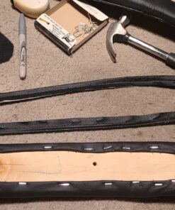 Reed Leathers Hides - Cow Leather Skins (12 X 24 Inches 2 Square Foot, Black) 12 X 24 Inches 2 Square Foot 55 81Z xFtanL