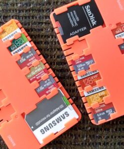 Bandc 2pcs Red Micro Sd/sdhc/sdxc Card Storage Holder Case (Memory Card Not Included) 26 81Z xut4xWL