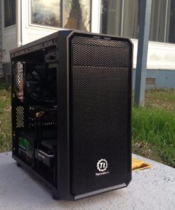 Thermaltake Versa H15 SPCC Micro ATX Mini Tower Computer Chassis CA-1D4-00S1NN-00, Black Computer Case 84 81Z0zDNQ7cL