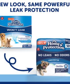 Hartz Home Protection Unscented Odor Eliminating Gel Dog Pads - 50 Count 11 81Z196TuOwL