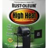 Rust-Oleum 7778502 High Brush On Paint Heat Protective Enamel, 32 Fl Oz (Pack of 1), Bar-B-Que Black 32 Fl Oz (Pack of 1) 24 81Z1CdJEZxL