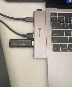 USB C Hub Adapter MacBook - UtechSmart 7 in 2 MacBook Pro/Air Accessories Multiport Adapter with Thunderbolt 3 Port, 100W PD 4K@30Hz, 40Gbps 4K HDMI, 3*USB3.0 Data Port SD and MicroSD Card Reader 41 81Z23kDoQL