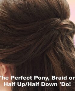 Conair Topsy Tail Hair Tool, Ponytail Hair Loop Styling Tool with Hair Ties Hair Styling Kit Included, 5-Piece Set Black 25 81Z24Y9rvAL