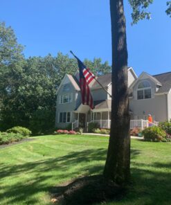 American Flag 2x3-100% Made In USA using Tough, Long Lasting Nylon Built for Outdoor Use, Featuring Embroidered Stars and Sewn Stripes plus Superior Quadruple Stitching on Fly End 2 by 3 Foot 27 81Z2LPn9xlL