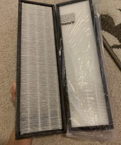 Veva HEPA Filter B Replacement, Compatible with Germ Guardian FLT4825 HEPA, AC4900CA, AC4825, AC4850PT, AC4820, Pack of 2 HEPA Filter / 8 Carbon Pre-Filters for GermGuardian Filter B 46 81Z37fBSTvL