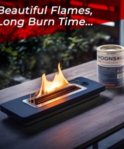MoonSoll Gel Fuel Cans for Fire Bowl and Fireplace (24x13oz) Indoor/Outdoor use Fire Pit Tabletop, Gel Fuel Cans for Portable Fire Pit (24 Pack 368gr) 24 Pack (13 oz. / 368 gr) 10 81Z3qoKCcL 1