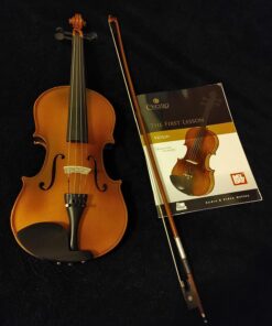 Mendini By Cecilio Violin For Kids & Adults - 4/4 MV300 Satin Antique, Student or Beginners Kit w/Case, Bow, Extra Strings, Tuner, Lesson Book - Stringed Musical Instruments 4/4 (Full Size) 37 81Z42QFAqcL 1