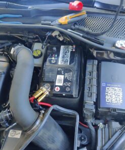 InstallGear 4 AWG Gauge Gold Ring Set Screw Battery Ring Terminals - 4 Gauge Wire Connectors (4 Pack) 11 81Z4MOSGNL