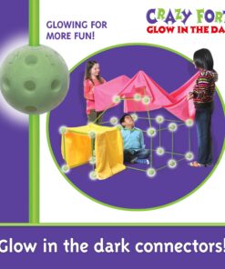 Everest Toys Crazy Forts, Glow in The Dark, 69 Pieces, Other 17 81Z4PMsw5L