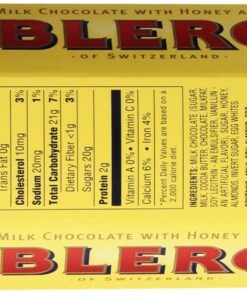 Toblerone Swiss Milk Chocolate with Honey and Almond Nougat, 6 - 100g Bars, Total Net Wt 600g, 3.52 Ounce (Pack of 6) 3.52 Ounce (Pack of 6) 11 81Z5 u1N2 L