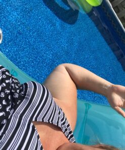 Rockin' Inflatable Lounge, 74" X 39" 8" 40 81Z5Q0Hsq3L