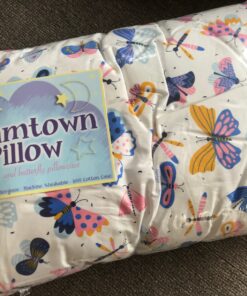 Dreamtown Kids Toddler Pillow & Pillowcase, Hypoallergenic, Plush, Made in USA, Ideal for Crib, Bed & Travel. Soft & Breathable for Safe, Cozy Sleep. Perfect for Boys and Girls - Ages 2+, Butterfly Butterfly’s 25 81Z5Th6iXGL 1