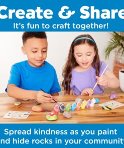 Creativity For Kids Hide and Seek Rock Painting Kit - Arts and Crafts for Kids Ages 6-8+, Gifts for Kids, Craft Kit with 10 Rocks and Waterproof Paint, Small Original 32 81Z7OxNfTvL