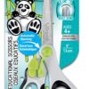 Maped Helix USA Koopy Spring-Assisted Educational Scissors, Kids, 5 Inch, Blunt Tip, Right Handed Use (470249US),Black/White Set of 1 35 81Z7ScOmBL