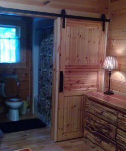 SMARTSTANDARD 13 Feet Heavy Duty Double Door Sliding Barn Door Hardware Kit - Smoothly and Quietly -Easy to Install -Includes Step-by-Step Installation, Fit 36"-40" Wide Door Panel(J Shape Hanger) 45 81Z7bEKnCiL