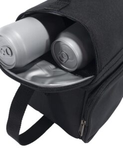 Carhartt Deluxe Dual Compartment Insulated Lunch Cooler Bag, Black Solid 36 81Z9FeKQK8L