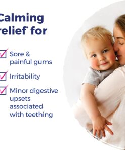 Boiron Camilia Teething Drops for Daytime and Nighttime Relief of Painful or Swollen Gums and Irritability in Babies - 30 Count 30 Count (Pack of 1) 20 81ZAF3lSwQL