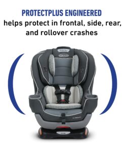 Graco Extend2Fit Convertible Car Seat, Ride Rear Facing Longer with Extend2Fit, Gotham 27 81ZAMZyhBL 1