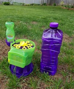 Gazillion Tornado Bubble Machine - Kids Bubble Blower - Blows 4500 Bubbles per Minute - Ideal for Outdoor Fun & Parties - Includes 4 oz. Gazillion Bubble Non-Toxic Solution Green 35 81ZBRcvZgL 1