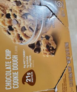 Quest Nutrition Chocolate Chip Cookie Dough Protein Bars, High Protein, Low Carb, Gluten Free, Keto Friendly, 12 Count 32 81ZBVevIKmL
