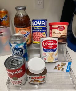 iDesign Linus Plastic Stadium Spice Racks, BPA-Free 3-Tiered Organizer for Kitchen, Pantry, Bathroom, Vanity, Office, Craft Room Storage Organization, 10.25" x 9.25" x 4", Clear Large - Set of 1 10.25" x 9.25" x 4" 30 81ZBYmIvylL