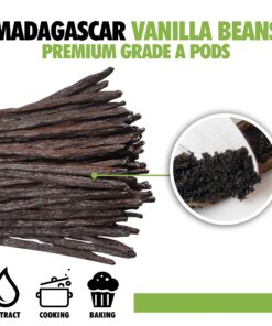 Alternative view of 10 Organic Grade A Madagascar Vanilla Beans. Certified USDA Organic. 6"-7.5" for Extract, Paste, Essence and Baking by FITNCLEAN VANILLA. Bulk Bourbon Fresh NON-GMO Whole Gourmet Pods 10 Count (Pack of 1)