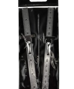 SE Stainless Steel SAE Metric Ruler Set - Stainless Steel Precision Ruler Measuring Tool - Detachable Clips - Set of 2 Pcs - 925PSR-2 13 81ZDxsSe9L