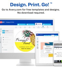 Avery 2.5" Round Labels -- Make Homemade Jar Labels, Gift Tags and Thank You Tags, 225 Kraft Brown Labels (22808) 225 labels 20 81ZEJrGSz2L