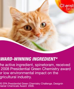 Cheristin for Cats Topical Flea Prevention – Starts Killing Fleas in 30 Minutes, 1 Dose 25 81ZFfDOge L