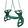 Swing-N-Slide WS 3452 Heavy Duty Two Person Dual Glider Swing, with Coated Chains to Prevent Pinching, 18" W x 25 in H x 40" L, Green 21 81ZFo10RwL