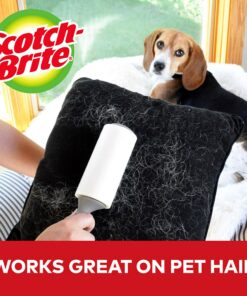 Scotch-Brite Lint Roller Refill, Works Great On Pet Hair, 60 Sheets ( Pack Of 6 ) ( Packaging May Vary ) White 6 Count (Pack of 1) 17 81ZGgTHepNL