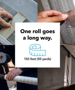 IMPRESA - Aluminum Foil Tape for Sealing and Patching Hot and Cold HVAC, Ducts, Pipes - Insulation Home and Commercial - 1.9 Inches Wide (150 Feet/50 Yards) 33 81ZHfVC0kfL