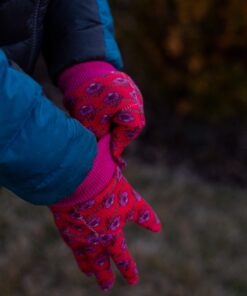 G & F Products 1823-3 JustForKids Soft Jersey Kids Garden Gloves, Kids Work Gloves, 3 Pairs Green/Red/Blue per Pack 20 81ZHsyDQH7L