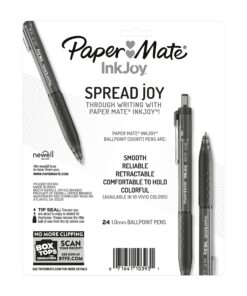 Paper Mate InkJoy 300RT Retractable Ballpoint Pens, Medium Point (1.0mm), Black, 24 Count 18 81ZI7wqA3QL